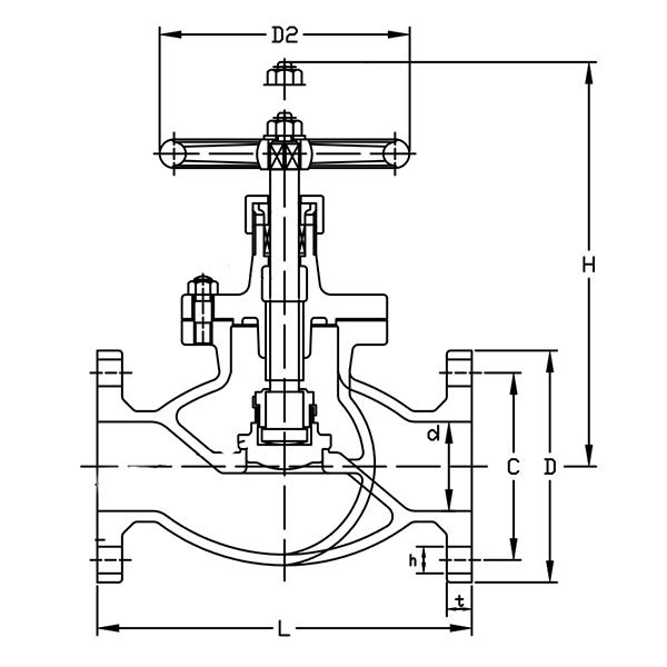 JIS F7303 Bronze Screw Down Non-Return Globe Valve Drawing.jpg